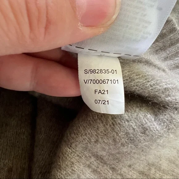 Athleta 982835 Hawthorn Animal Print Merino Wool Crewneck Sweater Size 1X - Picture 6 of 7